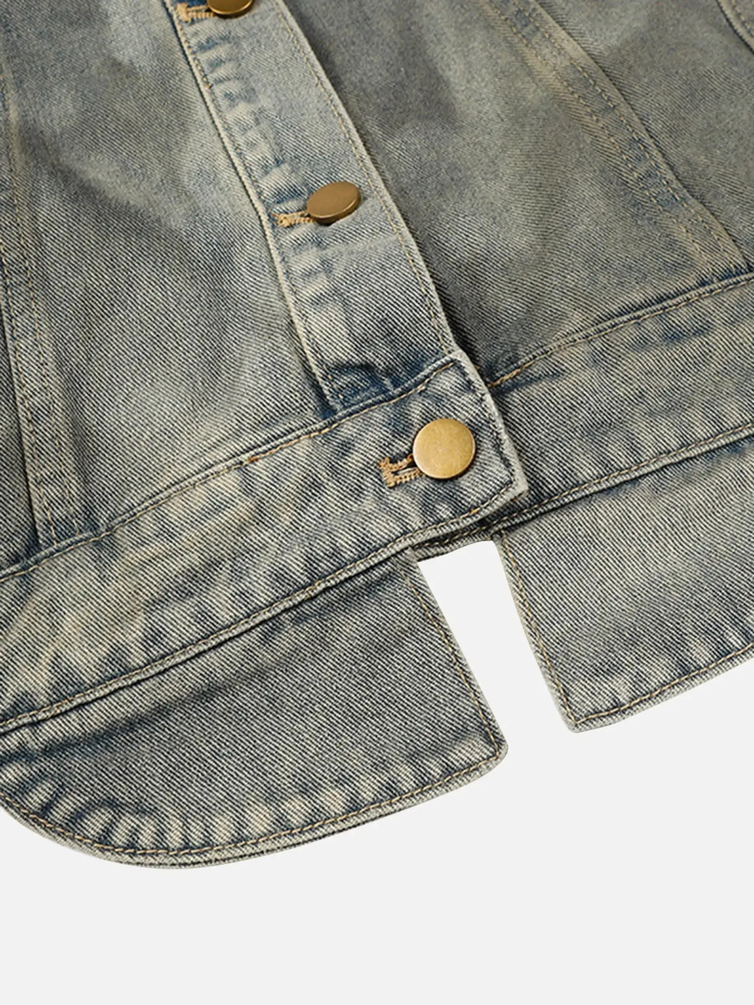 1984 American Street Fashion Heavy Industry Washed Denim Jacket