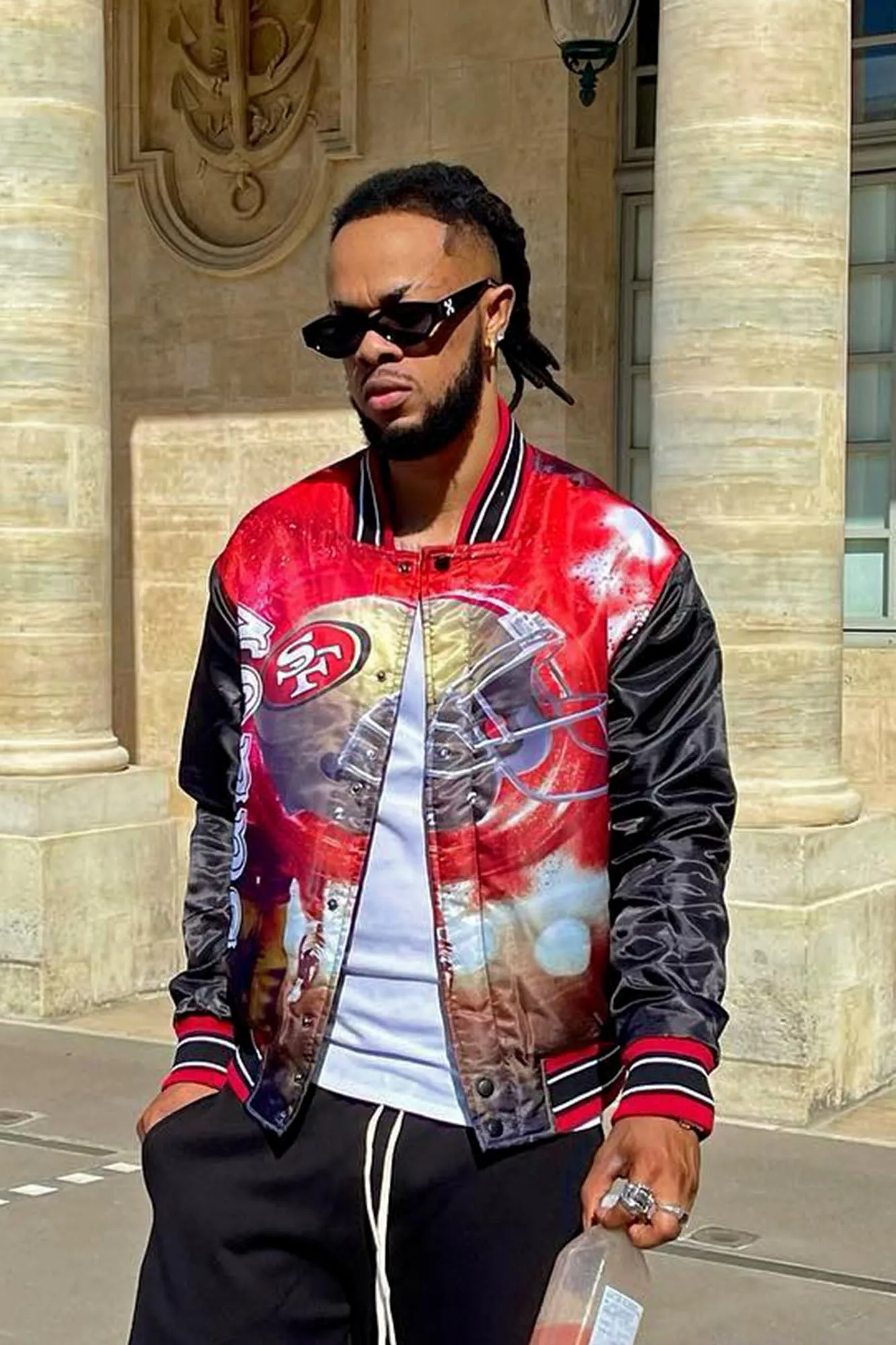 49ers Bomber Jacket - Red/combo