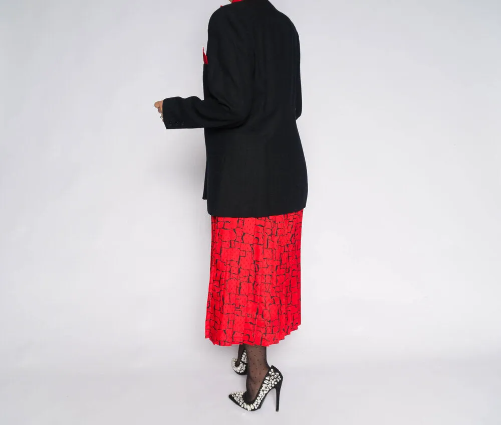 Abstract Skirt Suit Set