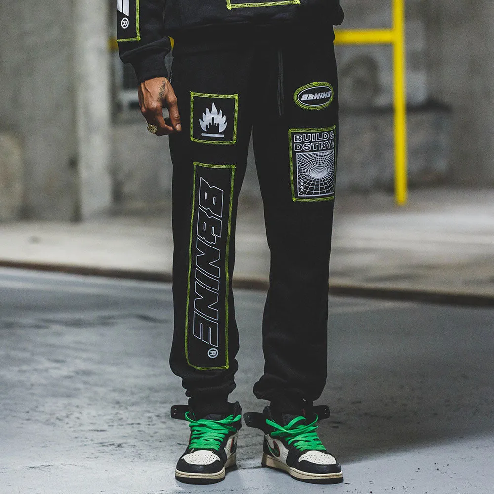 Acid Sweatpants Black