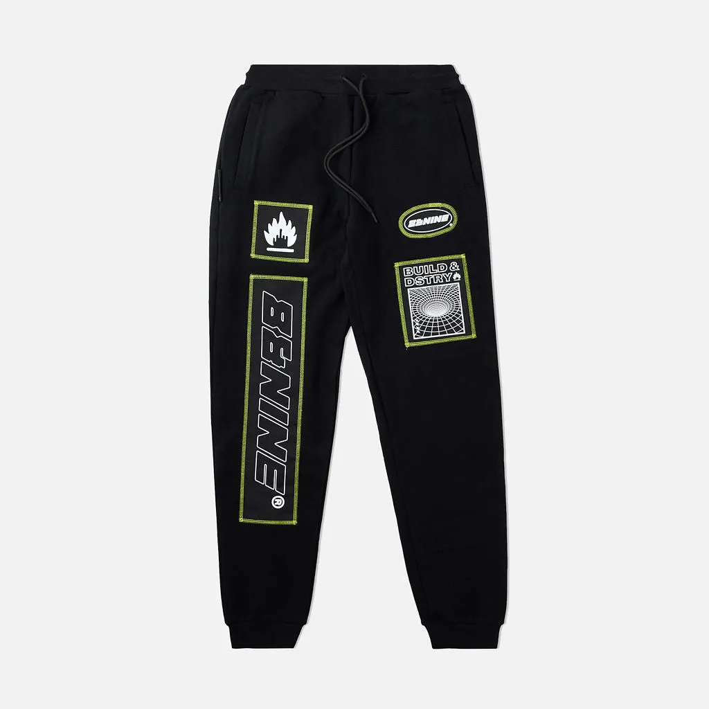 Acid Sweatpants Black