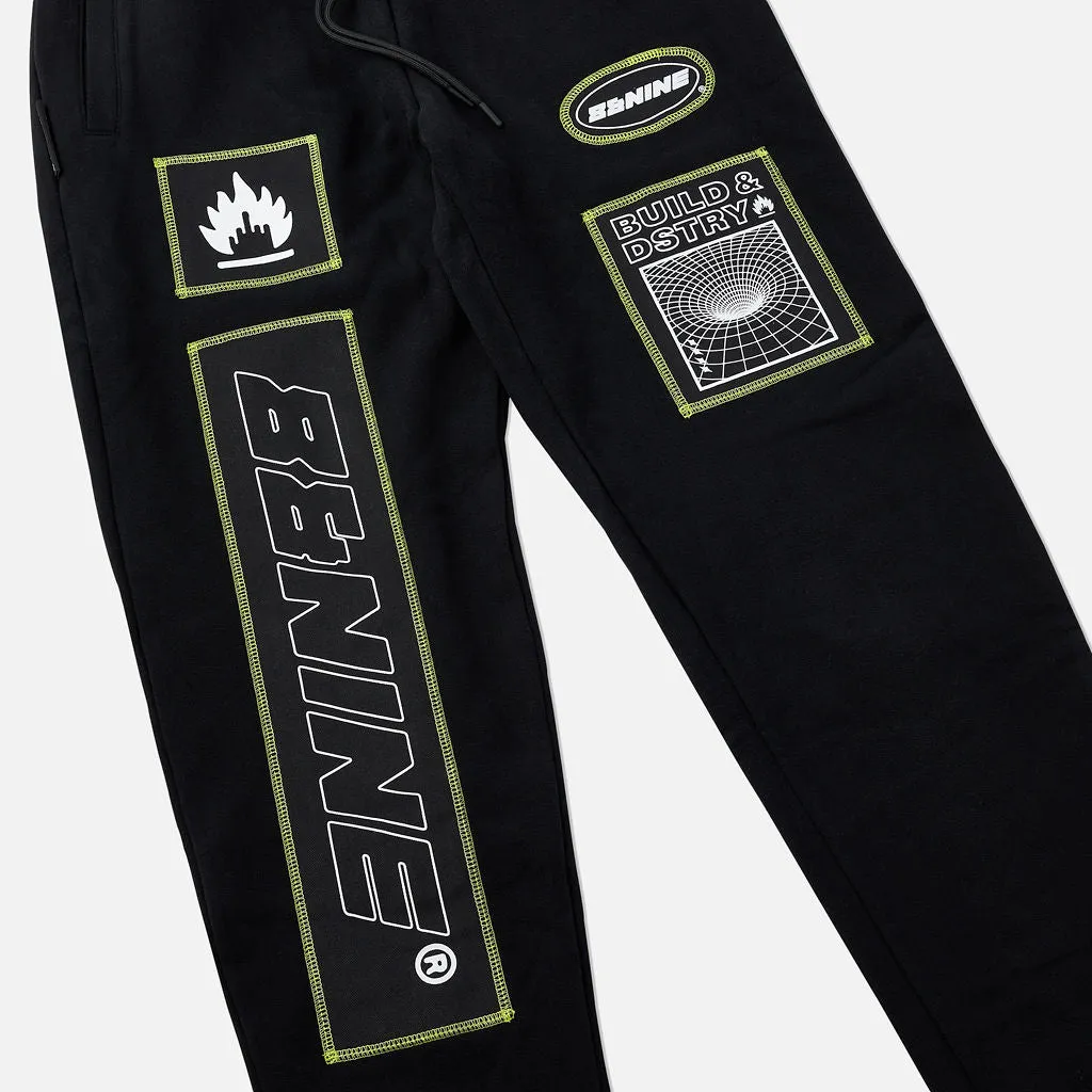 Acid Sweatpants Black