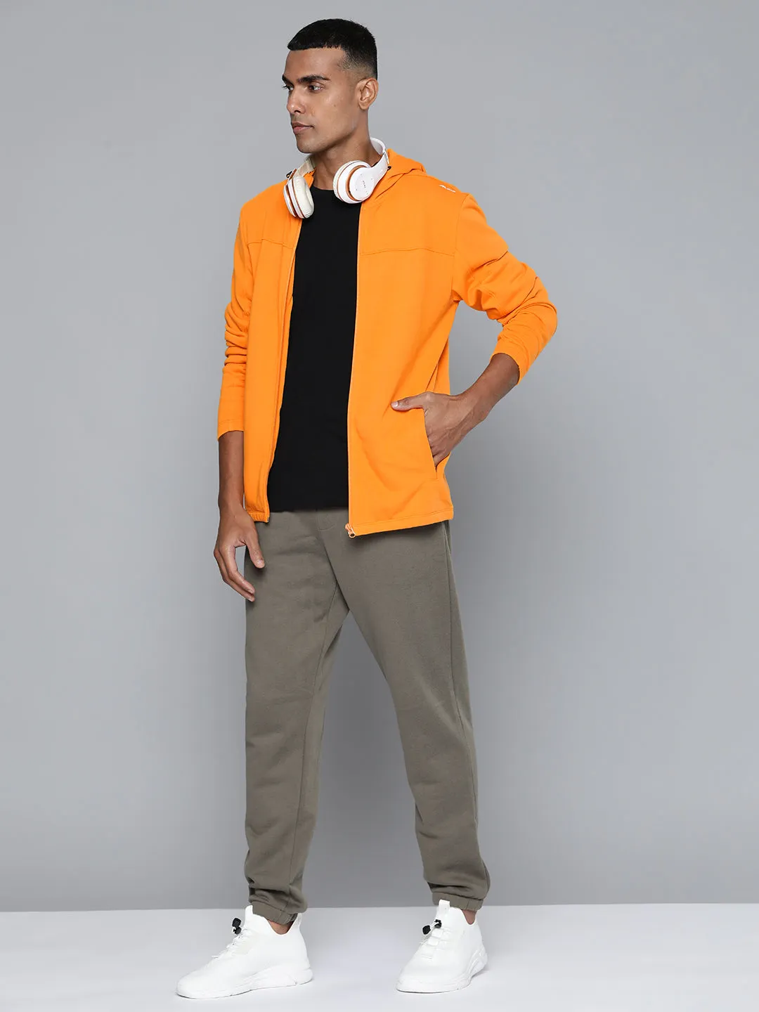 Alcis Men Mustard Yellow Solid Bomber Jacket