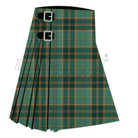 All Ireland Green Premium Tartan Kilt