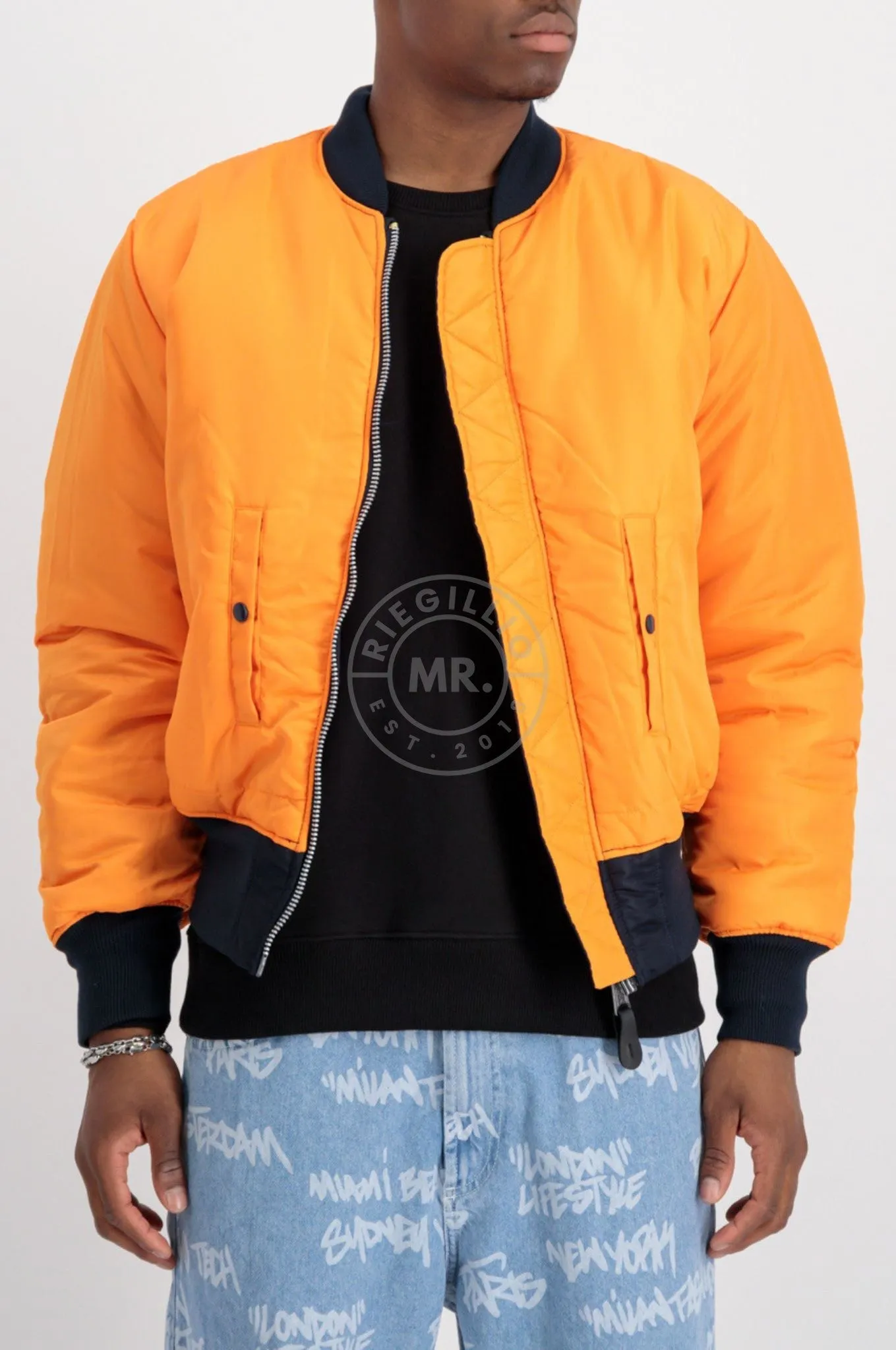 Alpha Industries MA-1 Bomber Jacket - Rep. Blue