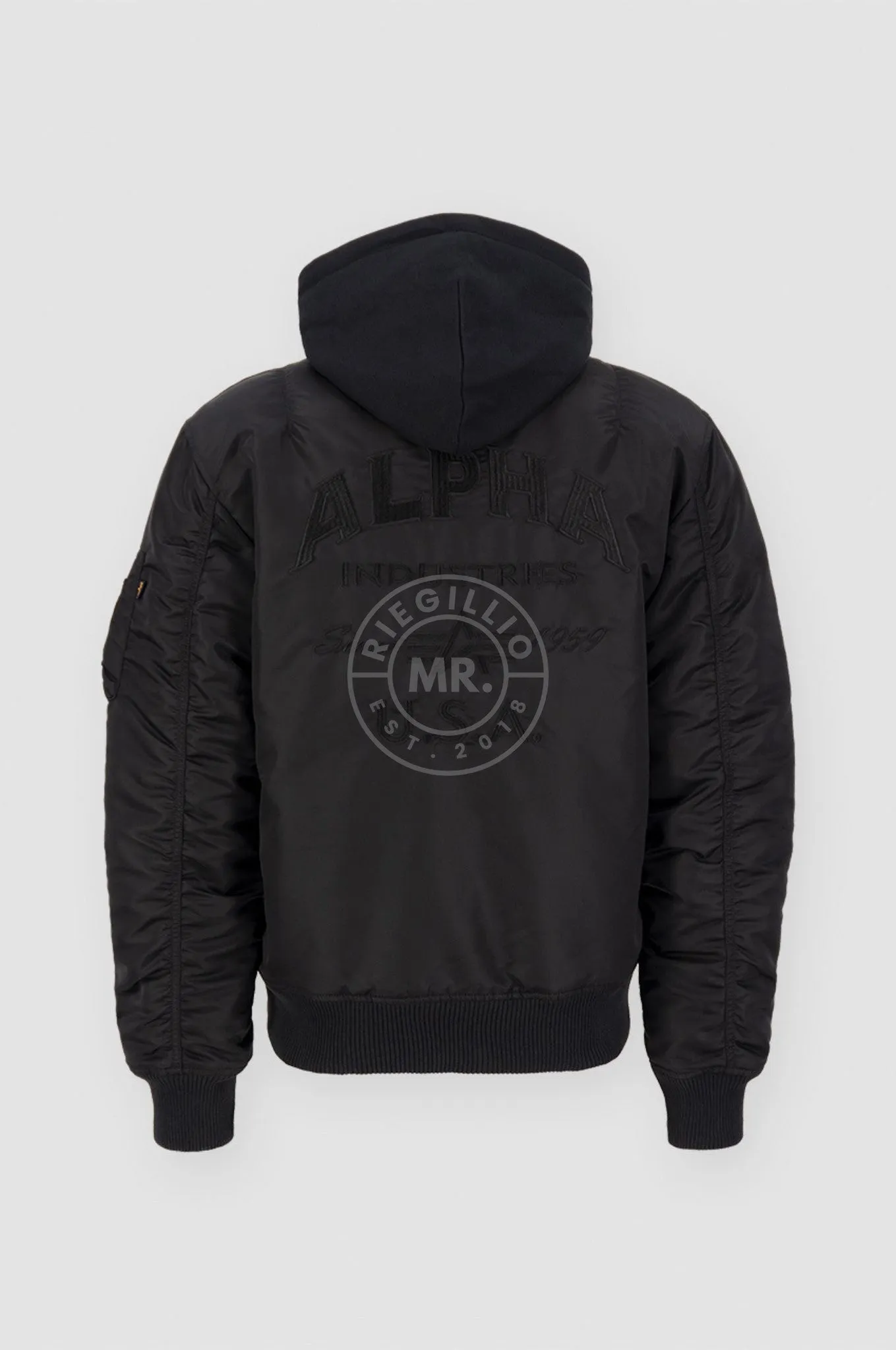 Alpha Industries MA-1 ZH Back EMB Jacket - Black