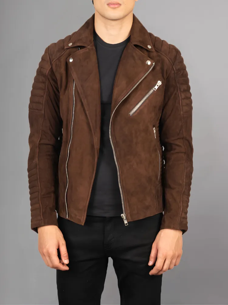 Armand Black Leather Biker Jacket