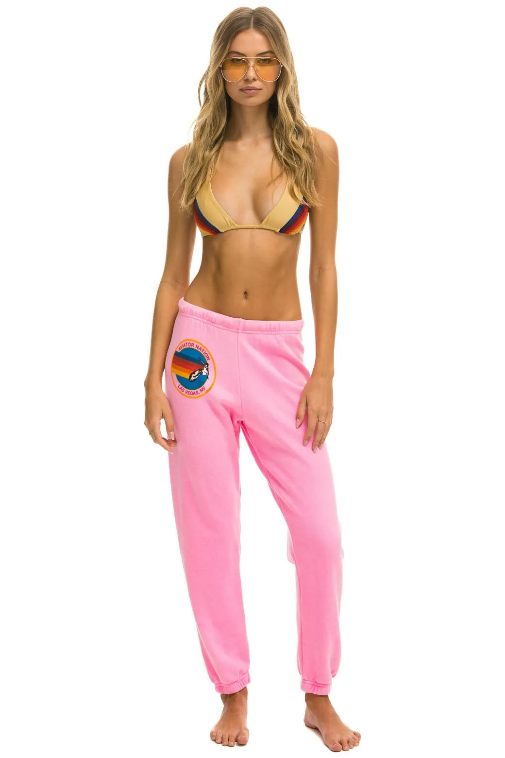 AVIATOR NATION LAS VEGAS  SWEATPANT - NEON PINK