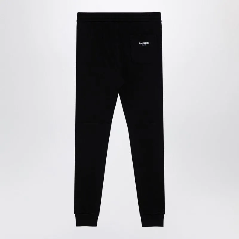 BALMAIN Urban Luxe Black Cotton Joggers