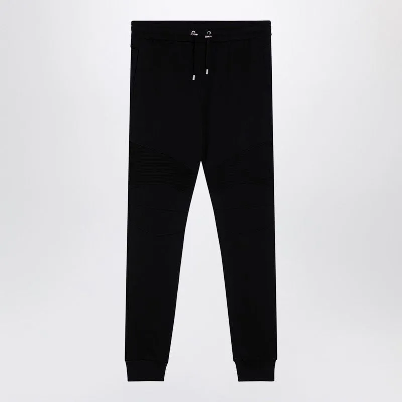 BALMAIN Urban Luxe Black Cotton Joggers