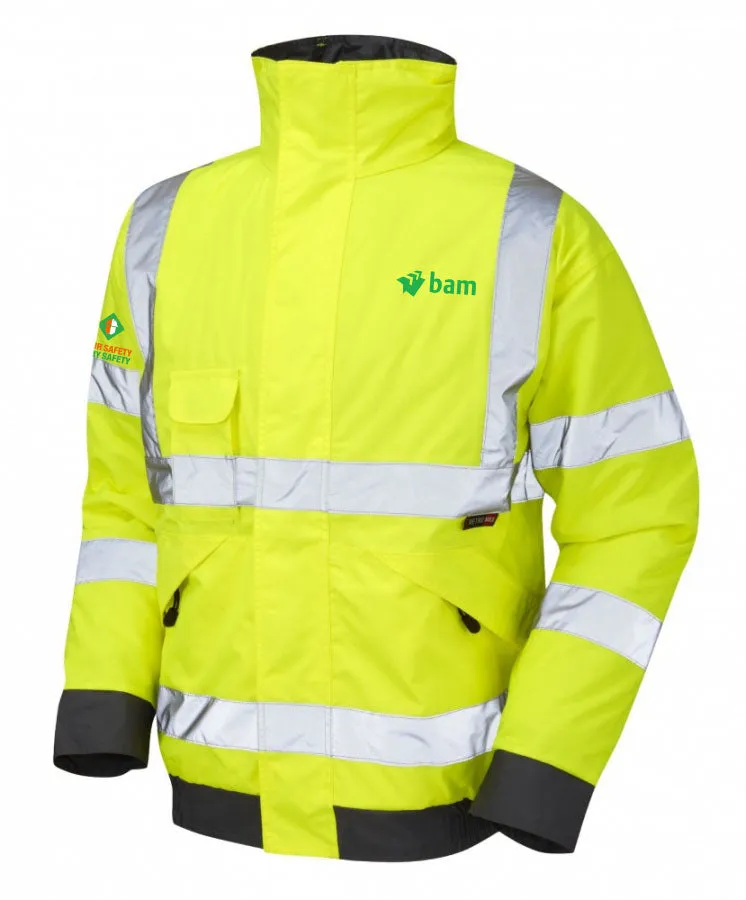 BAM Padded Hi Vis Bomber Site Jacket