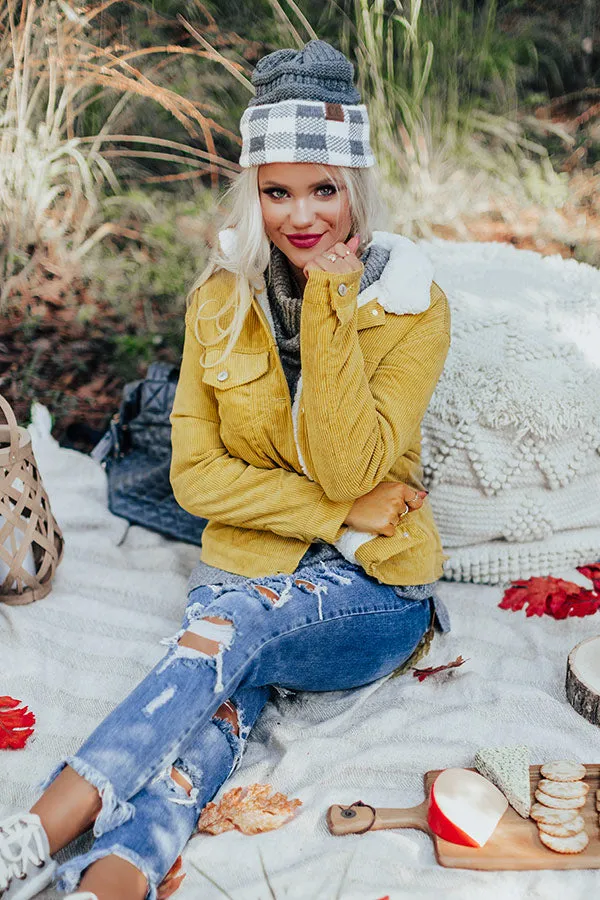 Best Kept Cozy Corduroy Jacket in Primrose Yellow