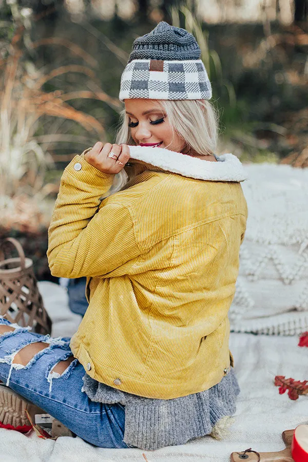 Best Kept Cozy Corduroy Jacket in Primrose Yellow