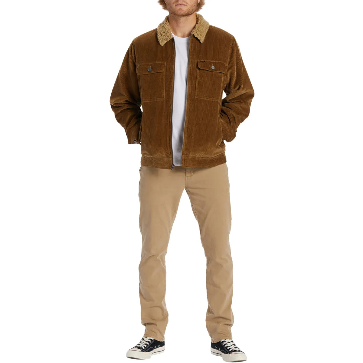 Billabong Barlow Cord Sherpa Lined Jacket