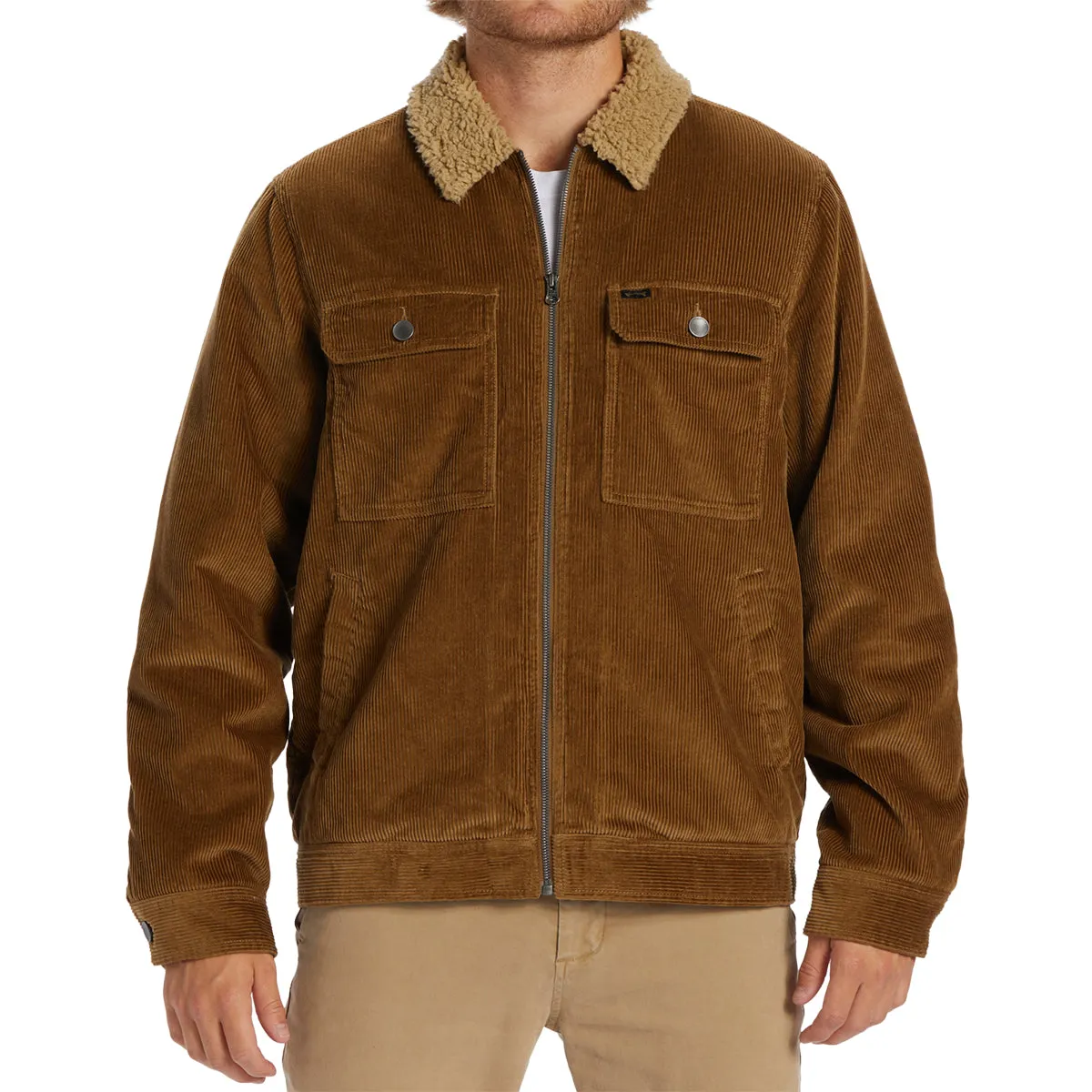 Billabong Barlow Cord Sherpa Lined Jacket