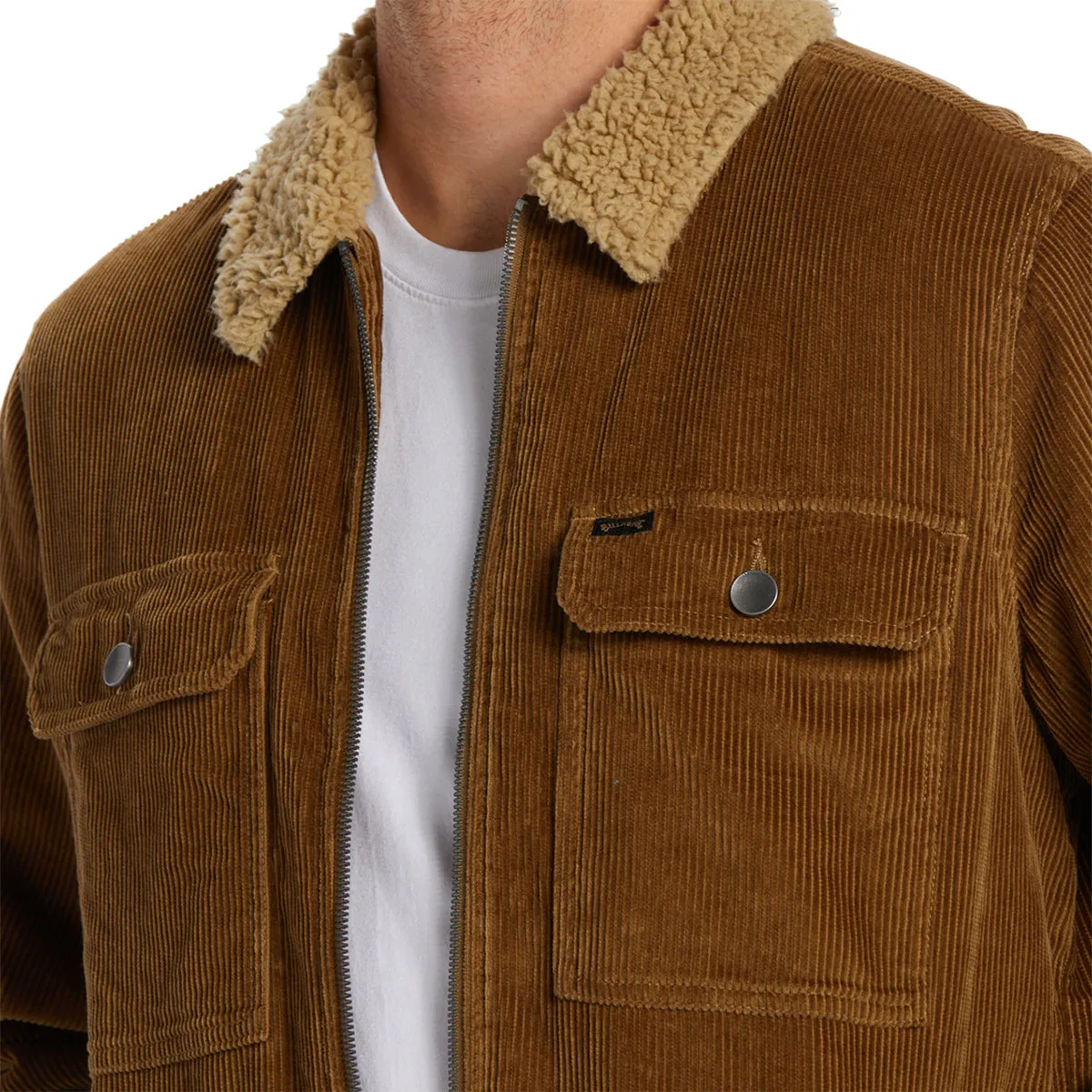 Billabong Barlow Cord Sherpa Lined Jacket