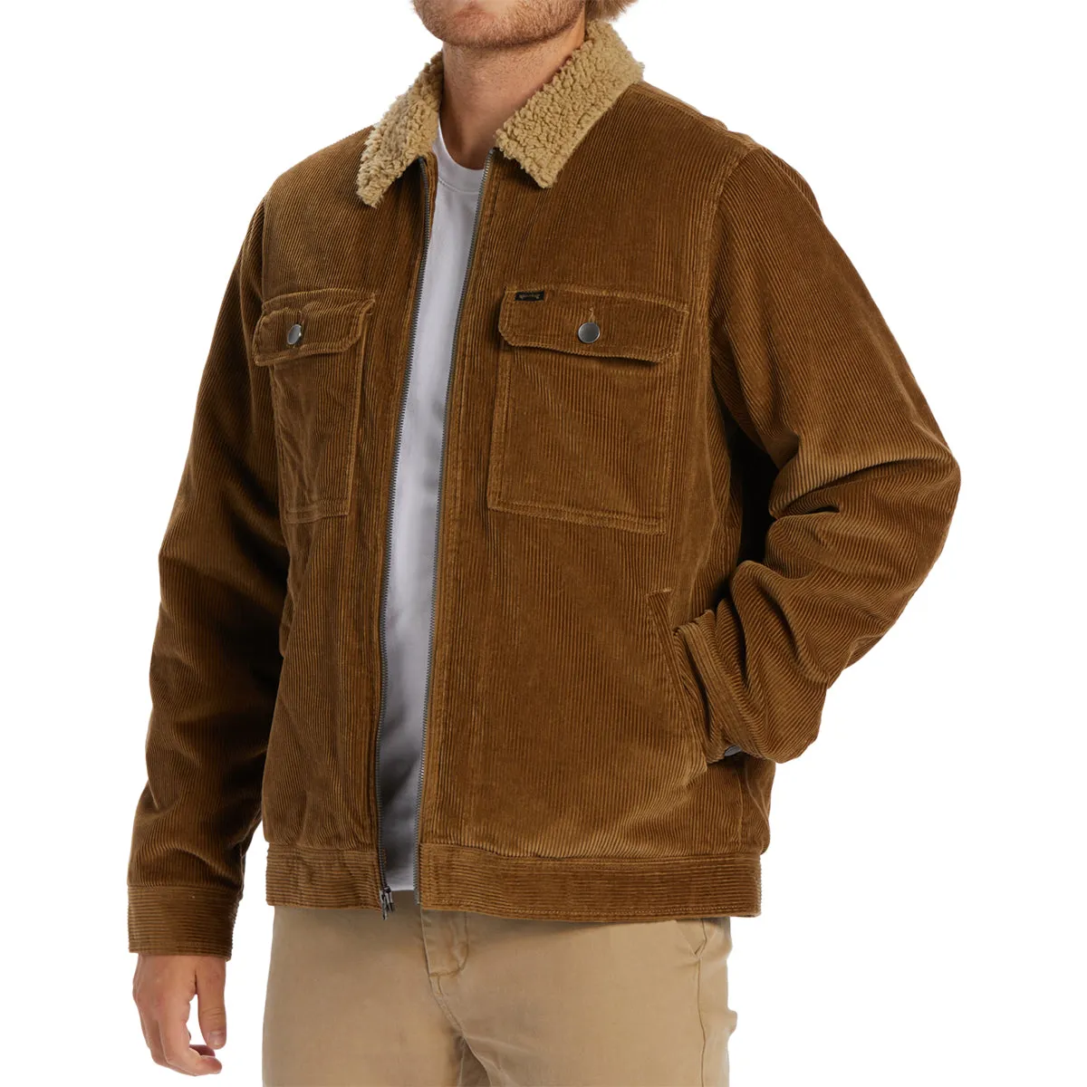 Billabong Barlow Cord Sherpa Lined Jacket