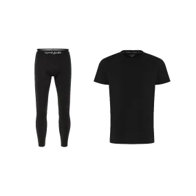 Black Long John & Tee Bundle