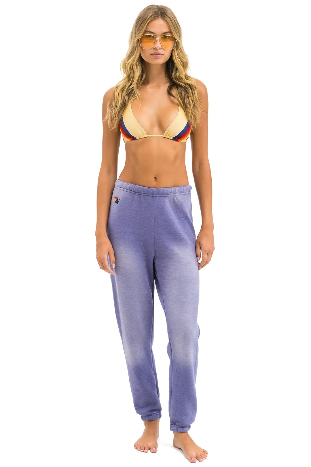 BOLT STITCH SWEATPANTS - FADED GRAPE