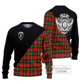 Boyd Tartan Ugly Sweater with Family Crest and Military Logo Style