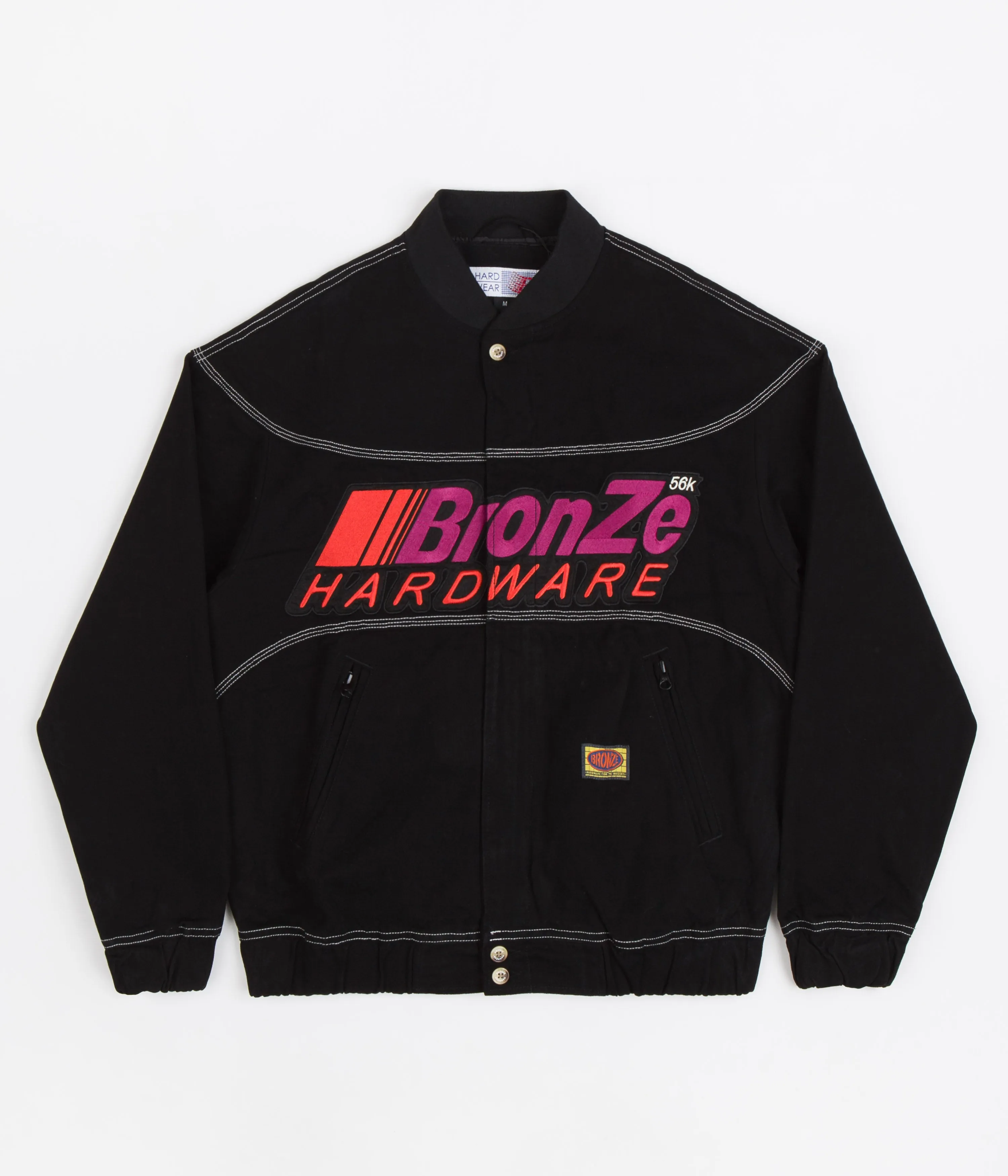 Bronze 56K Pitcrew Bomber Jacket - Black