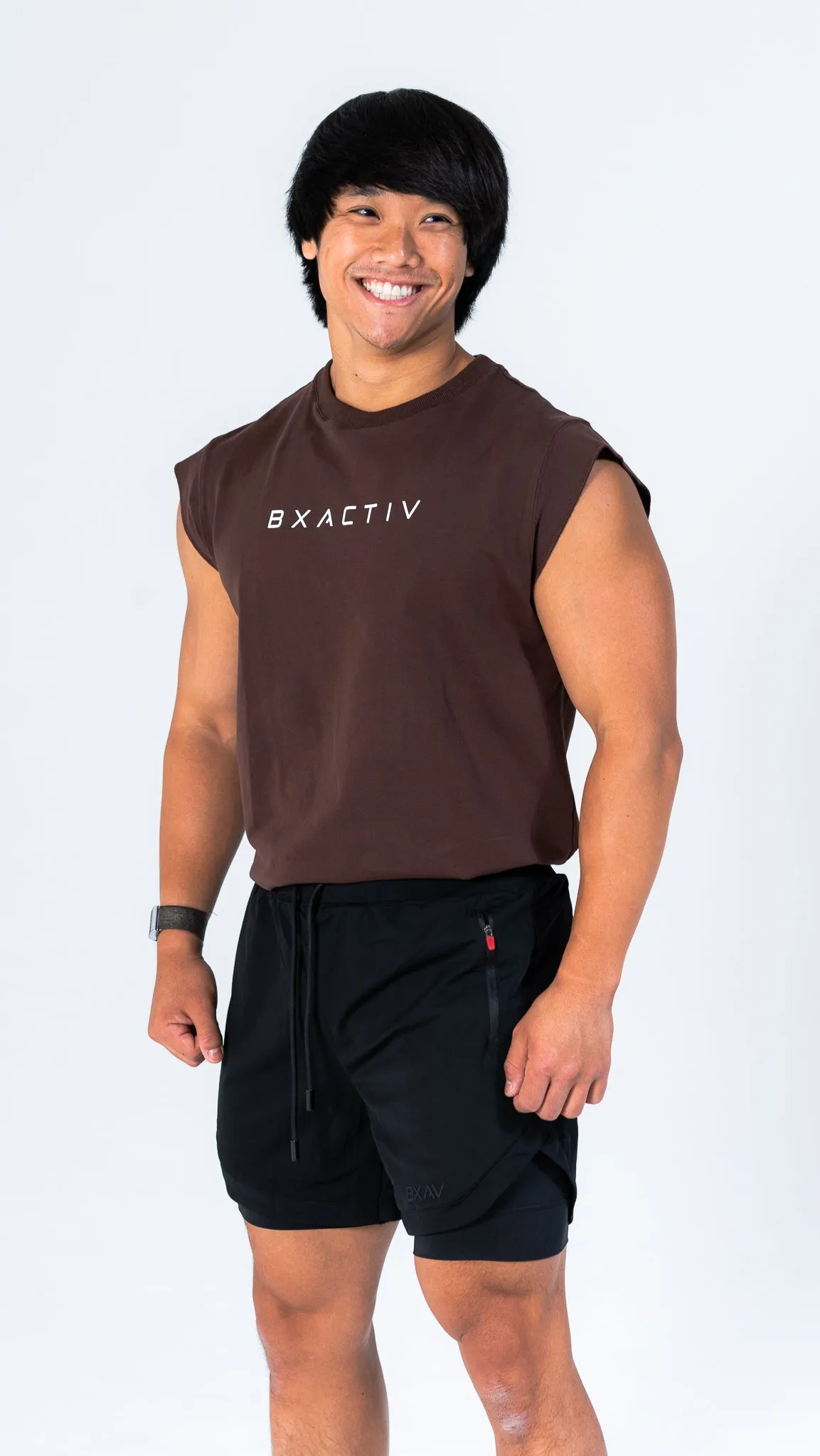 Capped Sleeve T-Shirt (Vintage Brown)