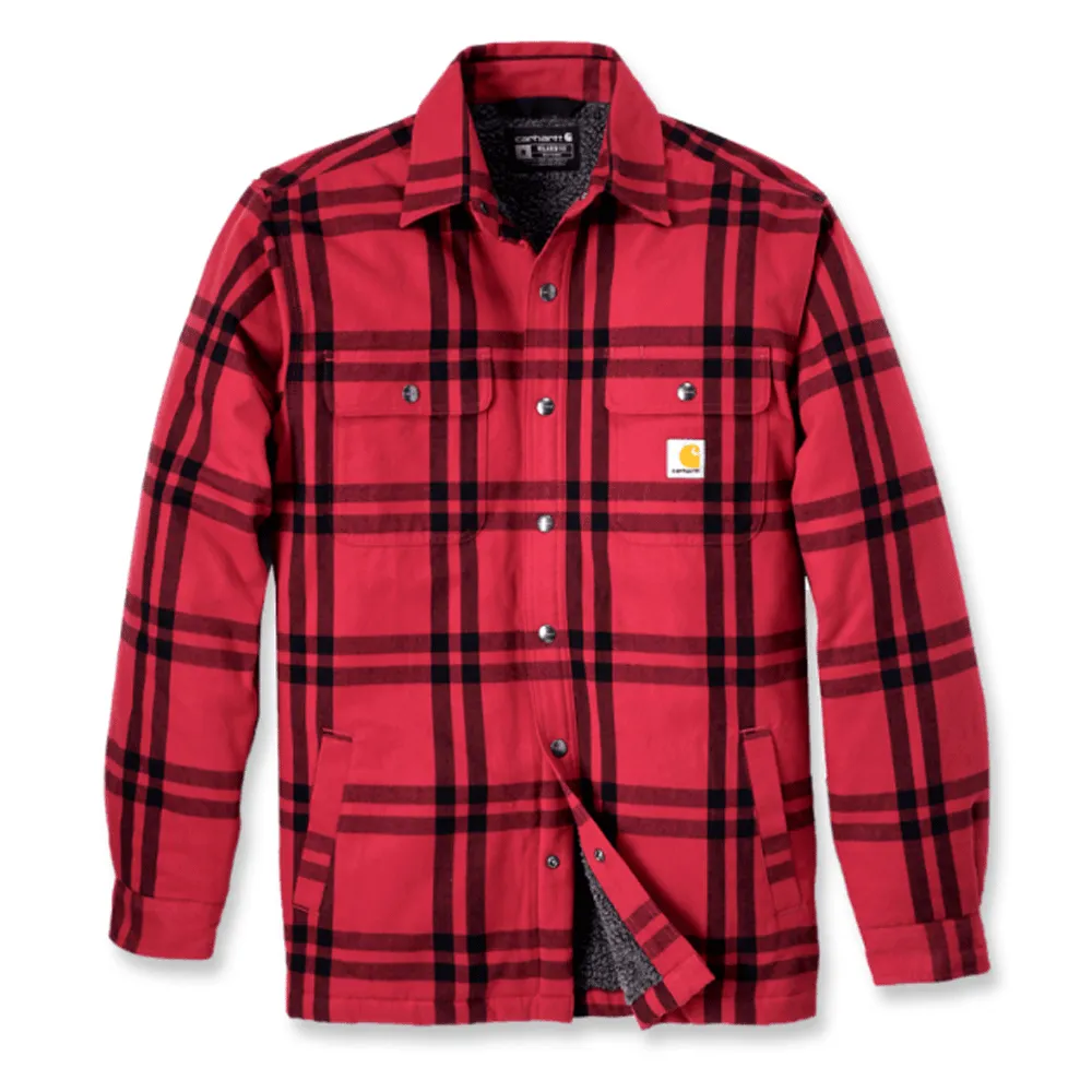 Carhartt 106354 Relaxed Fit Flannel Sherpa Lined Shirt Jacket