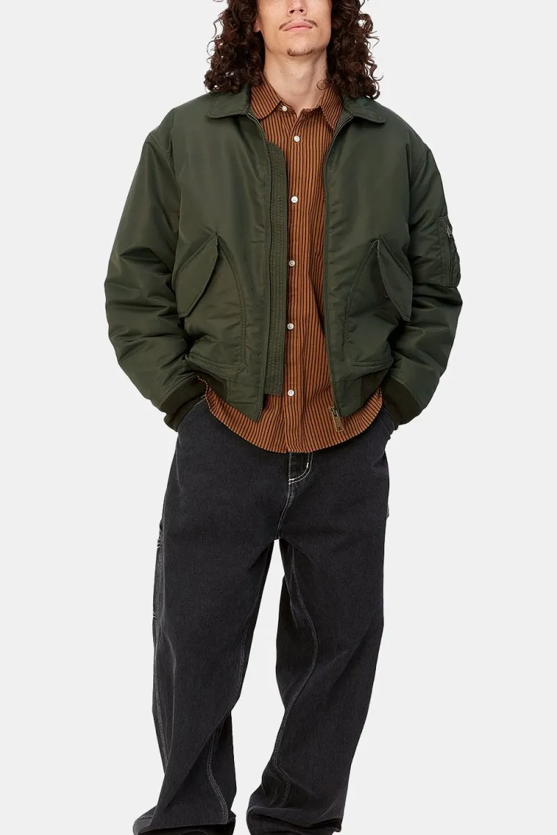 Carhartt WIP Olten Bomber Jacket (Plant/Smoke Green)