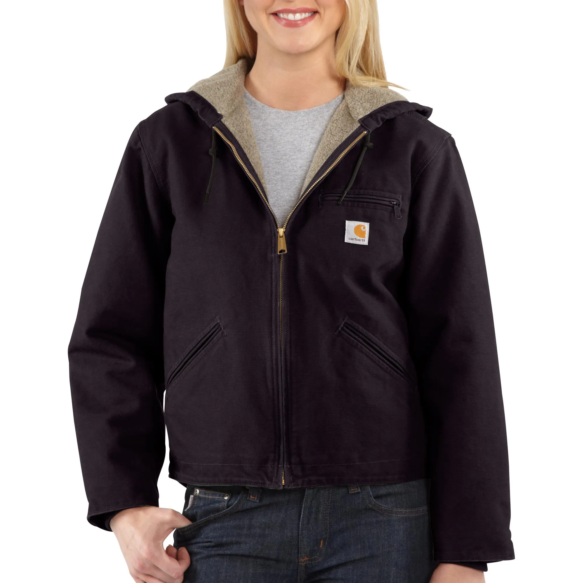 'Carhartt' Women's Sandstone Sierra Jacket -  Deep Wine