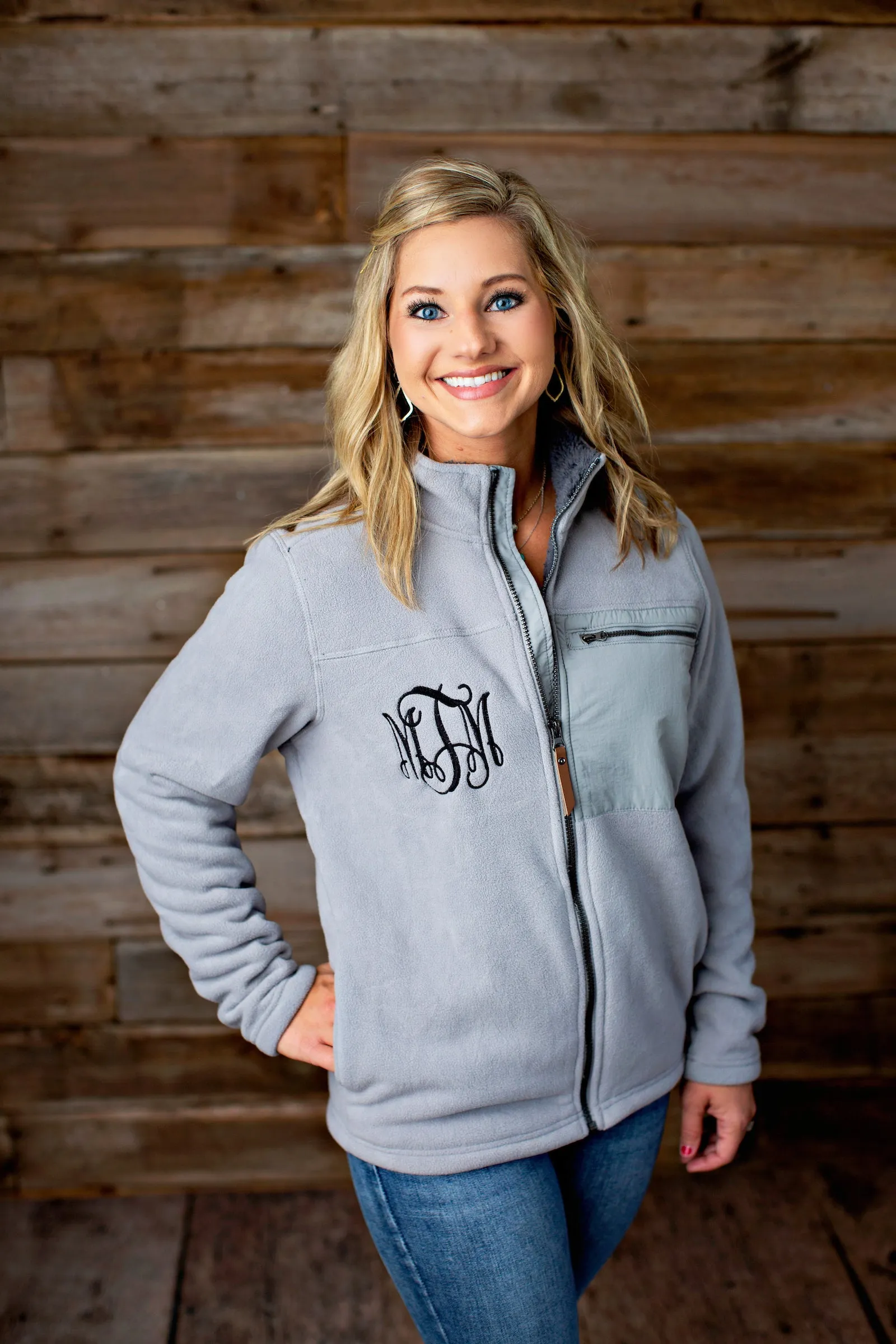 Charles River Newport Monogrammed Full Zip Jacket - 2020