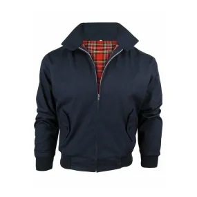 Classic Vintage Retro Harrington Bomber Jacket Navy