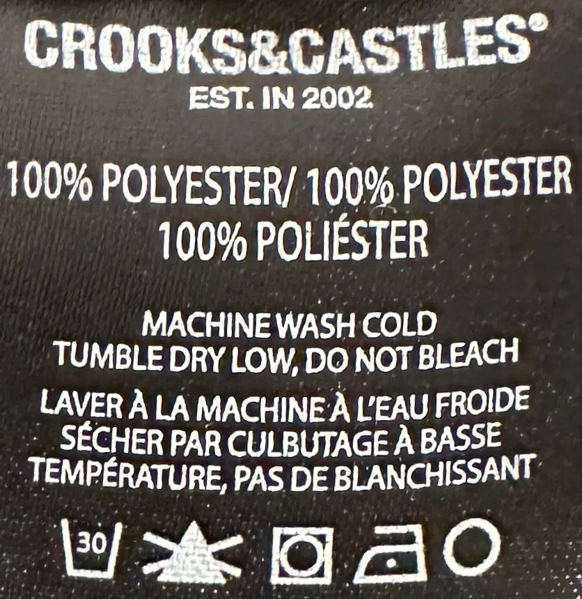 *CROOKS & CASTLES* (CAMO- NYLON WOVEN POCKET) FULL ZIP SHERPA JACKETS (MID-WEIGHT)