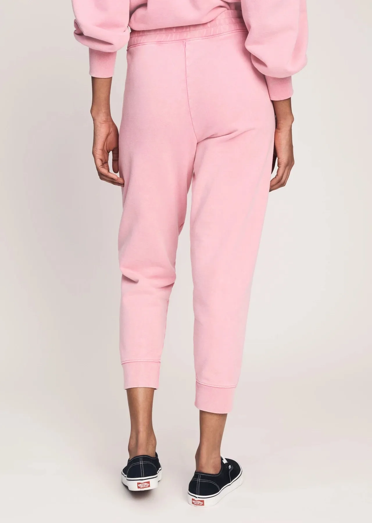 Derek Lam 10 Crosby - Jax Sweatpant with Sailor Buttons in Pink Lady