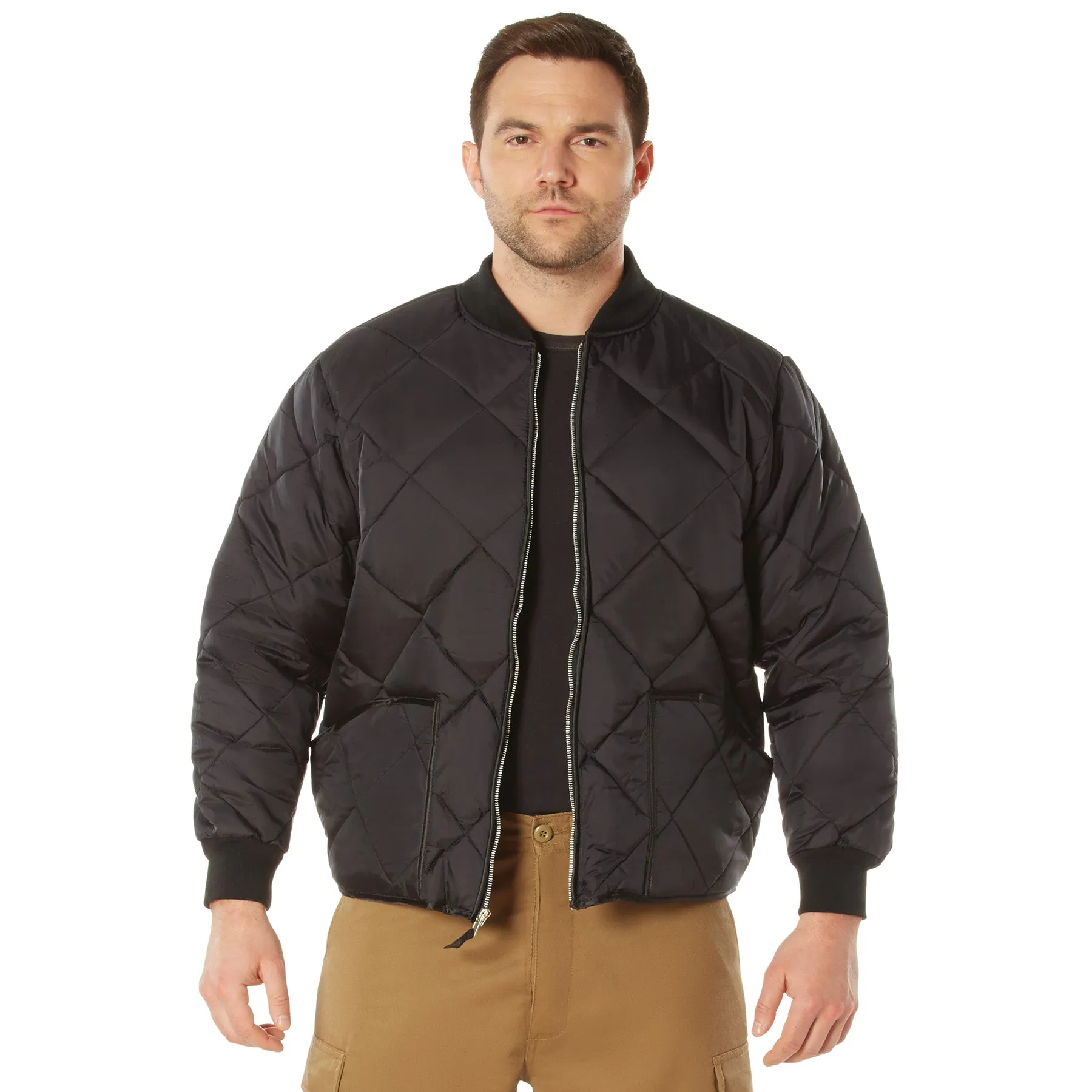 Diamond Quilted Flight Jackets