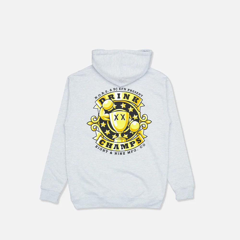 Drink Champs Mini Logo Hoodie Grey