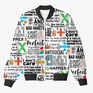 Ed Sheeran AOP Bomber Jacket