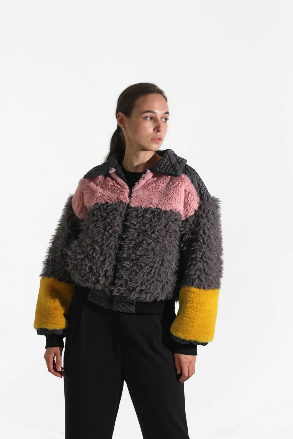 Faux-fur bomber SEUL