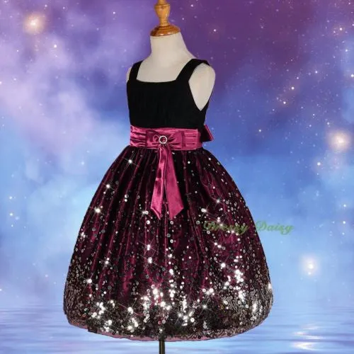 FG247 Girls' Sequined Pageant Dresses Occasion Birthday Party Prom Dress Size 6-14