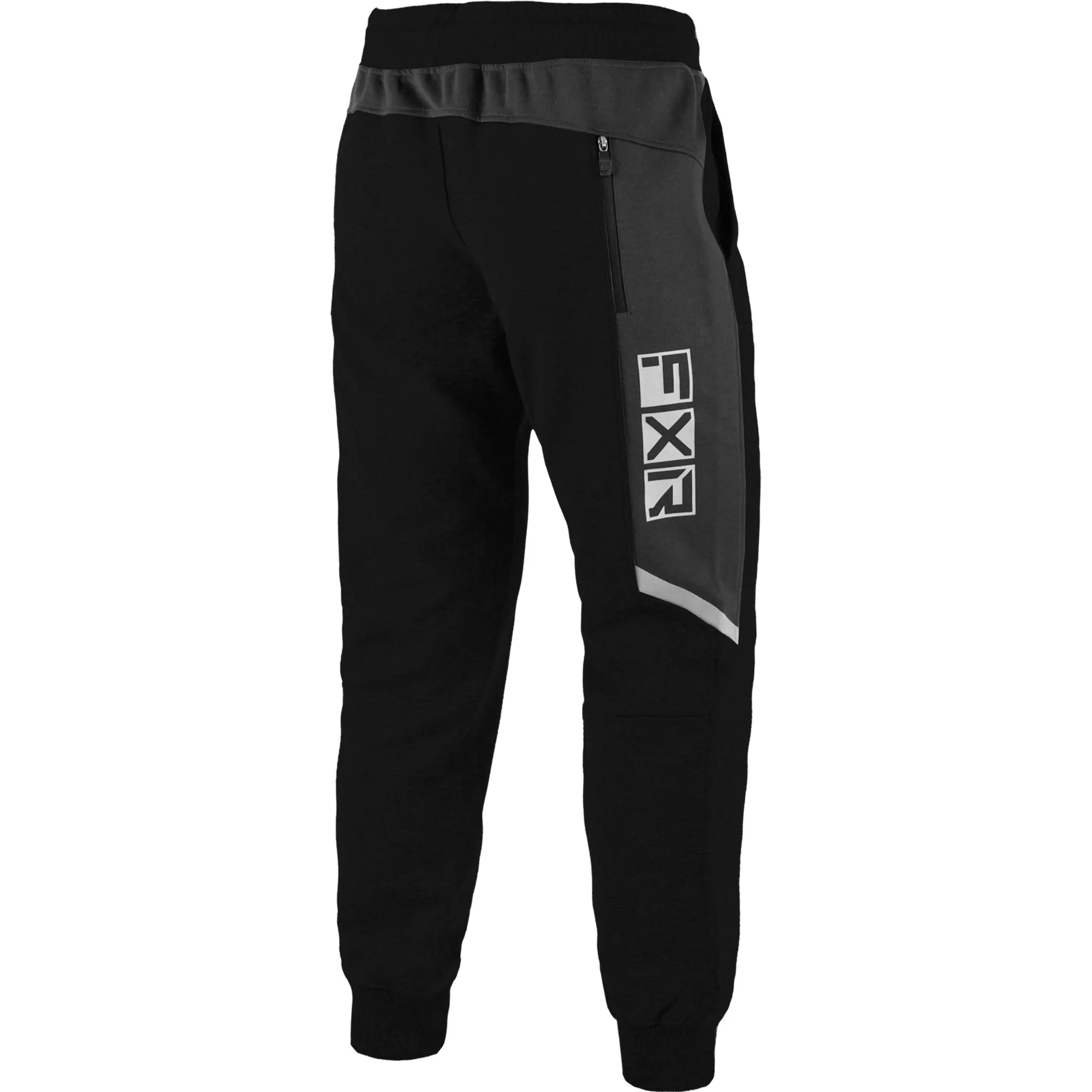 FXR  Black Podium Joggers Sweatpants Elastic Waist Rib Cuffs Reflective Inserts