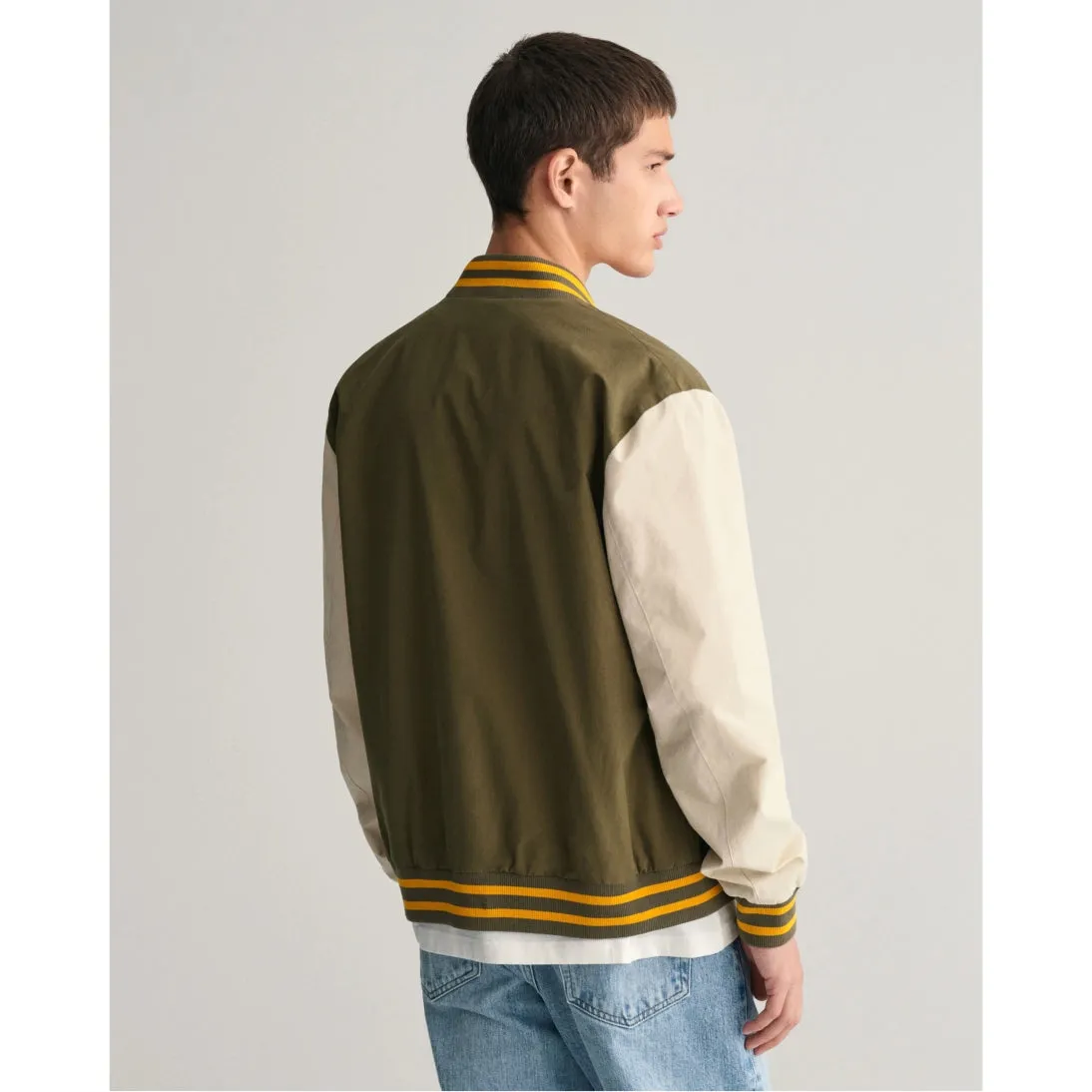 GANT Lightweight Varsity Jacket 7006395 Soft Oat