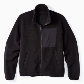 High Pile Sherpa Jacket in Black