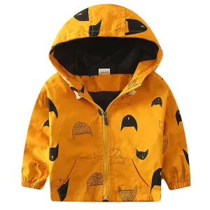 Hooded Children's Jackets 18M-8Y Kids Coats Boys Bomber Jacket Spring Autumn Baby Boys Windbreaker Boys Outerwears New SC221