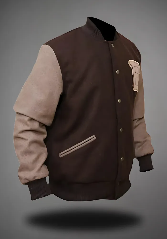 Hotline Miami Flight Brown Varsity Jacket