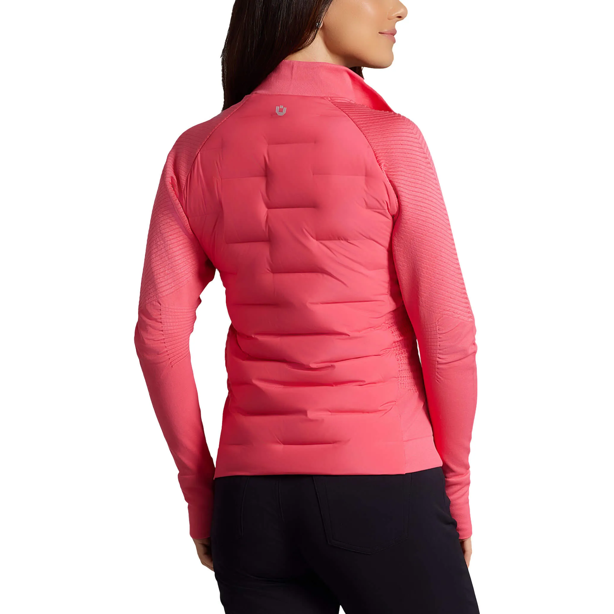 IBKUL Women's Hybrid Puff Jacket - Watermelon