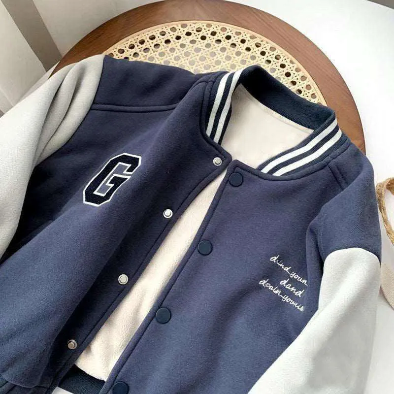 Kids Sports Baseball-styled Jacket