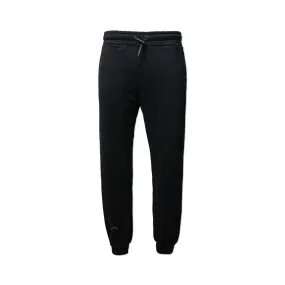 Knitted Pants Core Jersey Trousers with Elastic Black - LARGE