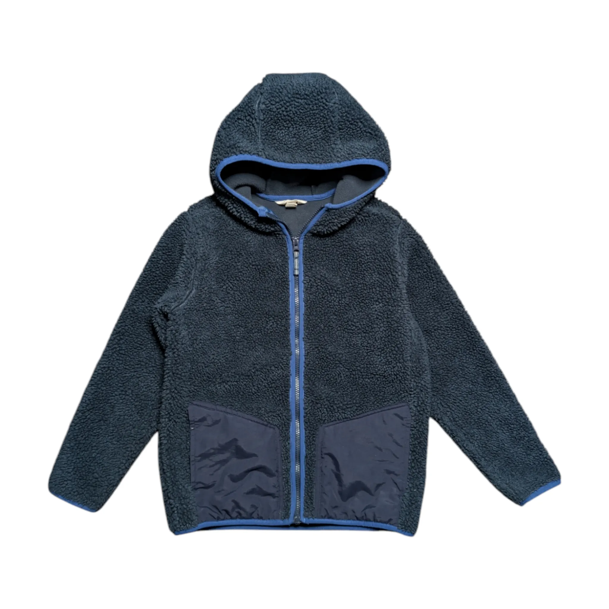 Lands' End Hooded Sherpa Fleece Jacket