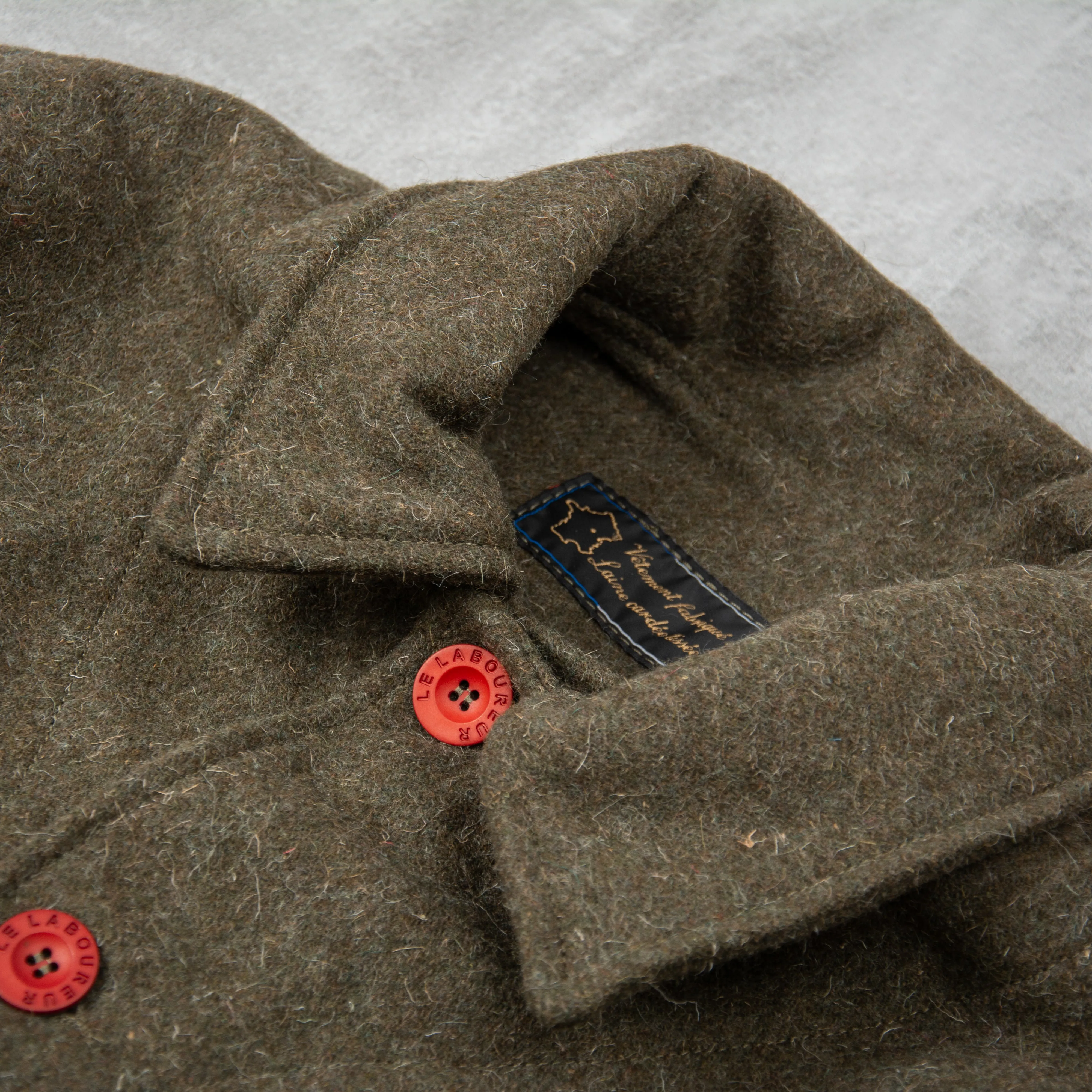 Le Laboureur Wool Work Jacket - Khaki