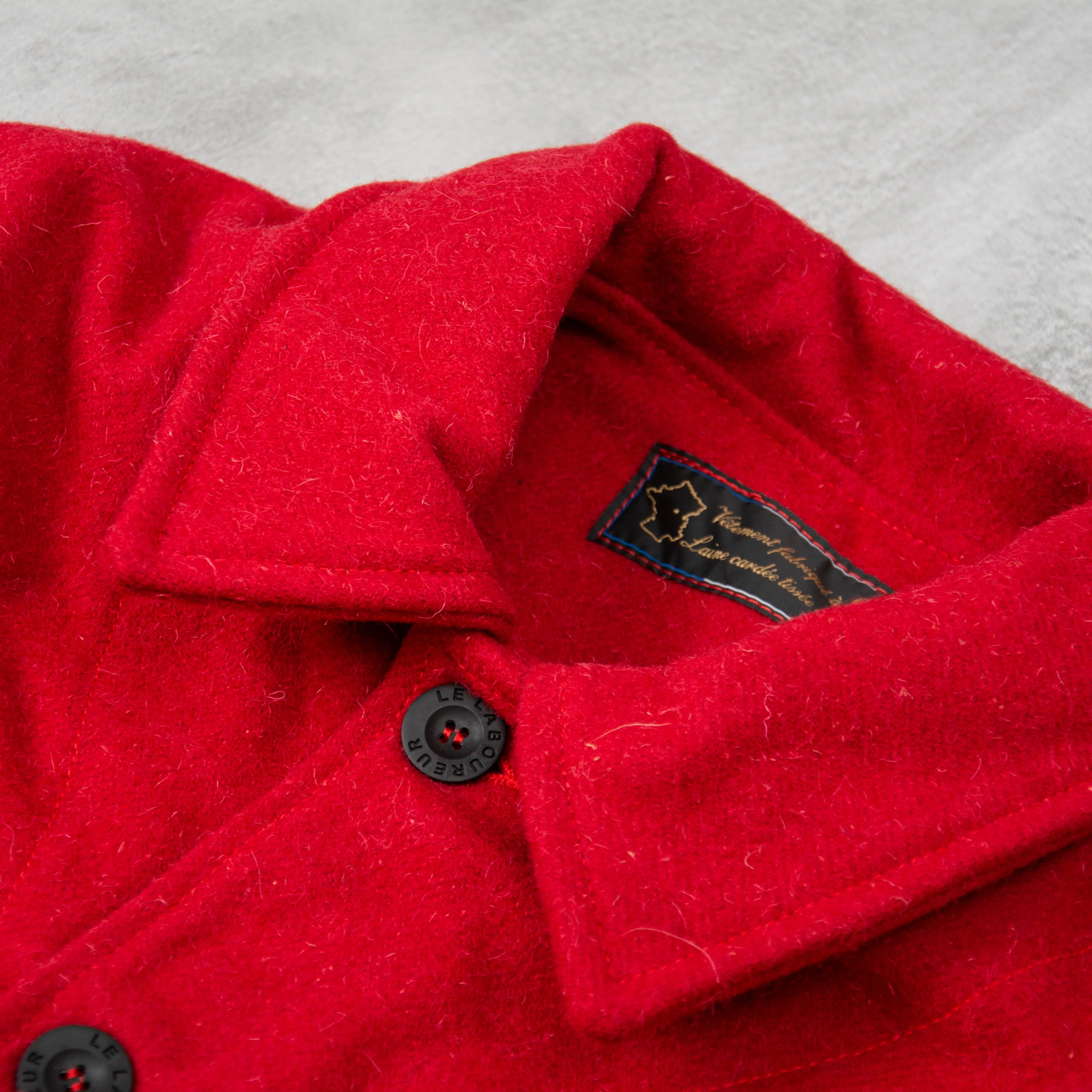 Le Laboureur Wool Work Jacket - Rouge