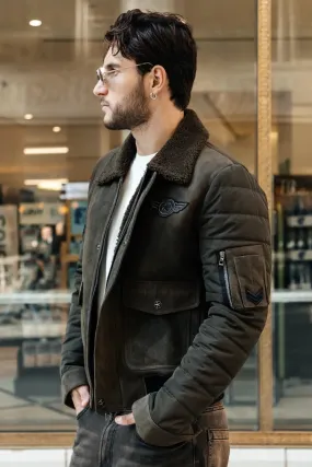 Lorenzo Sheepskin B-3 Bomber Jacket